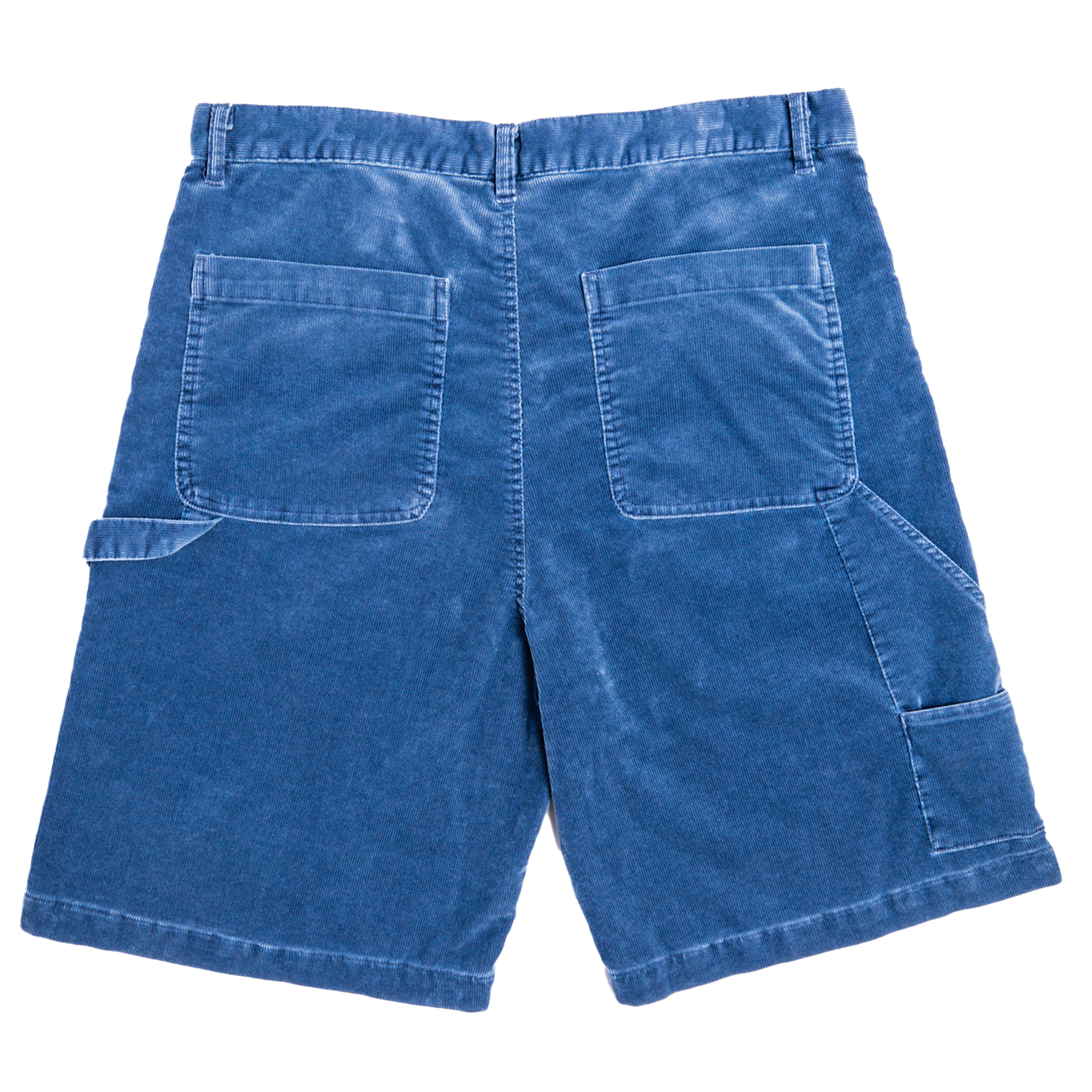 BARA Blue Washed Corduroy Double Knee Carpenter Shorts