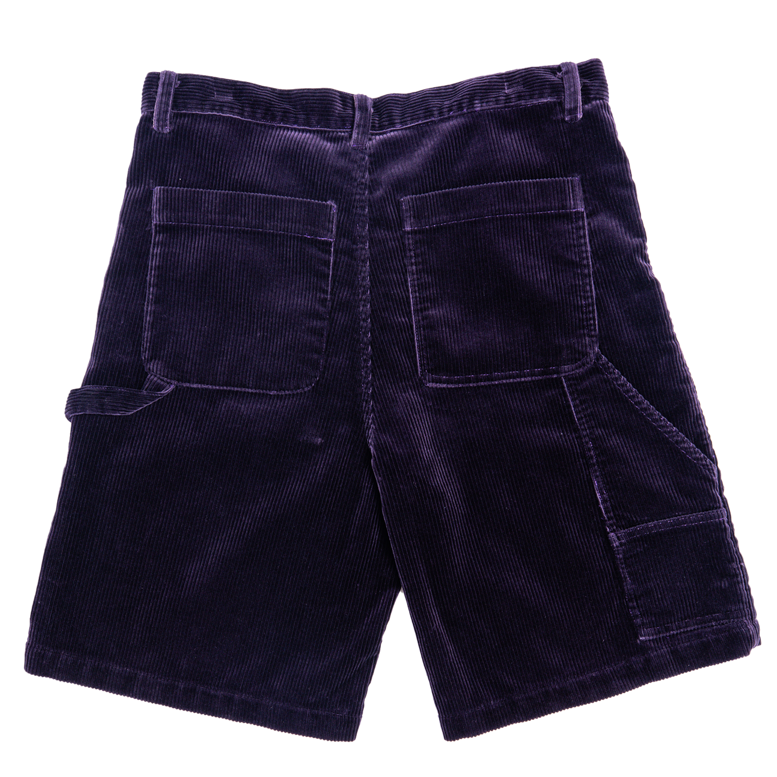 BARA Purple Washed Corduroy Double Knee Carpenter Shorts